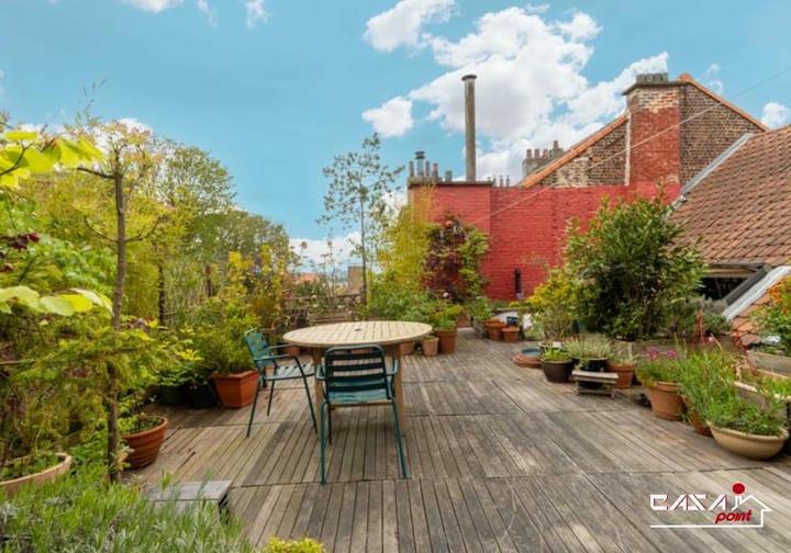 Duplex de 3 chambres et terrasse en toiture de 53 m² 